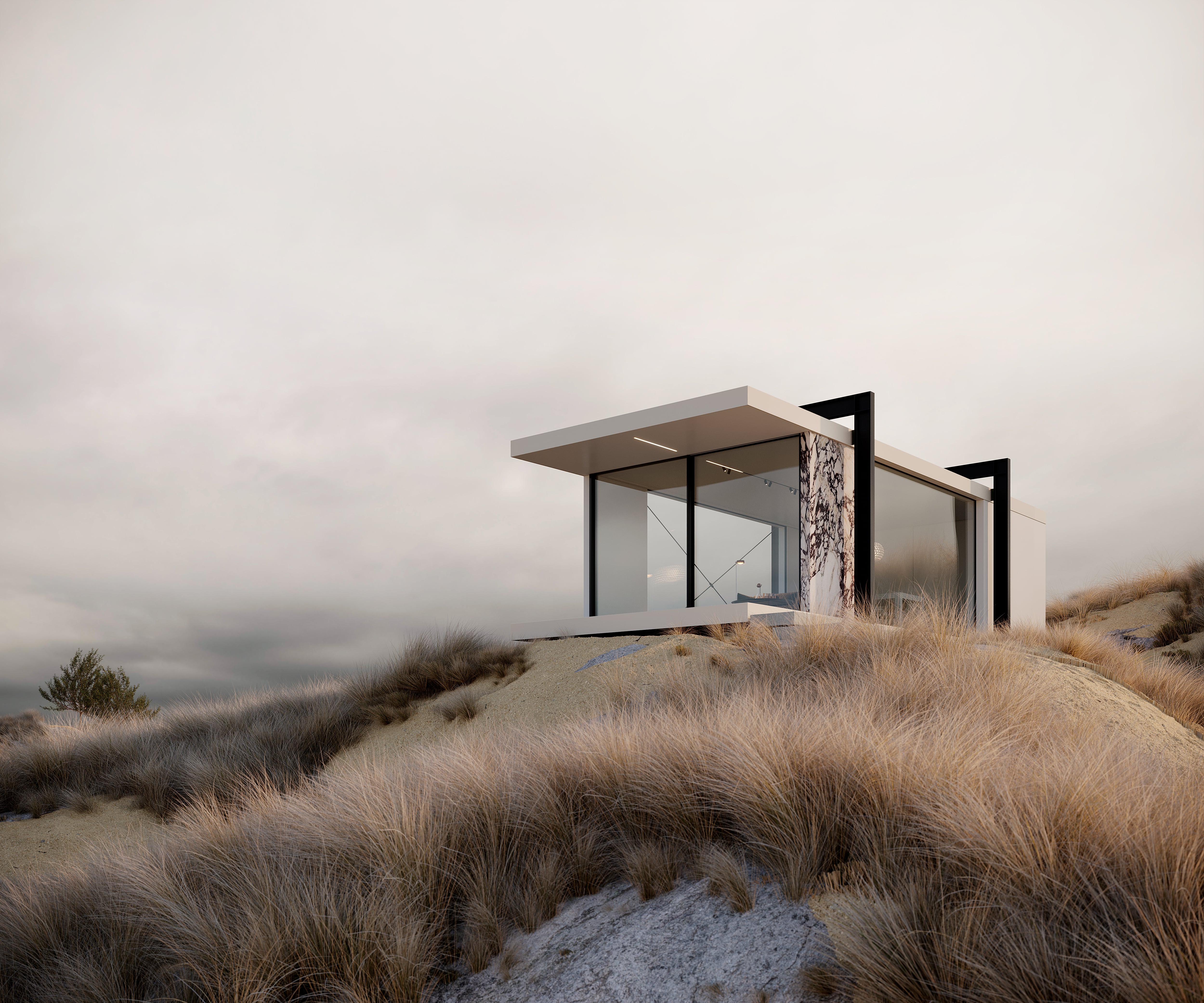 Modulair bijgebouw met stalen structuur