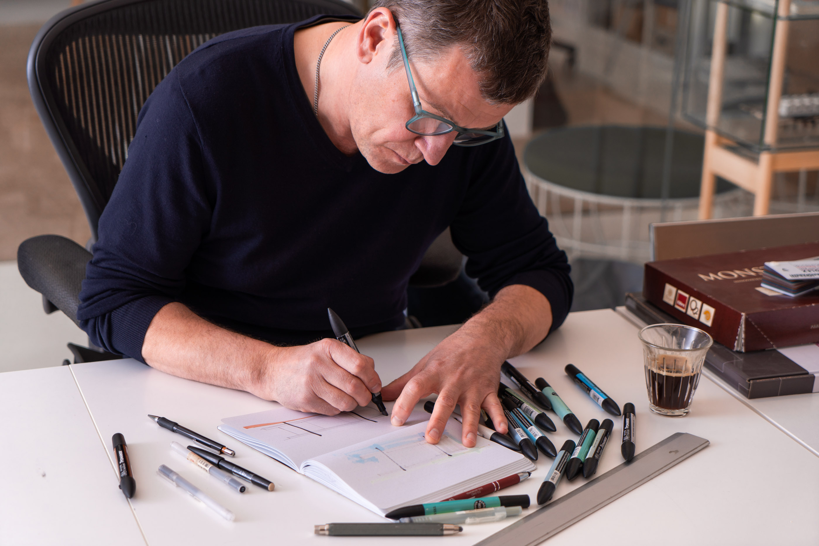 stefan schöning designing the Vilarte poolhouse